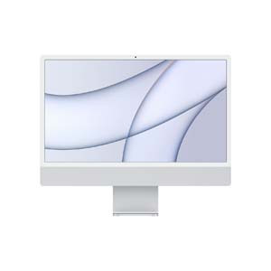 Apple iMac 24" 4K M1 8-C CPU 8-C GPU 8GB & 256GB SSD (Silver)