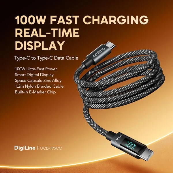 DigiLine 100W Type-C to Type-C Data Cable price in Bangladesh