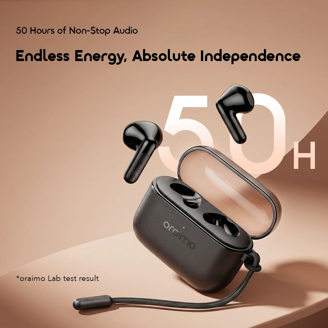 oraimo true wireless earbuds SpaceBuds Air 2 OTW-325S 05 50 hours of non stop audio oraimo true wireless earbuds SpaceBuds Air 2 OTW-325S 05 50 hours of non stop audio