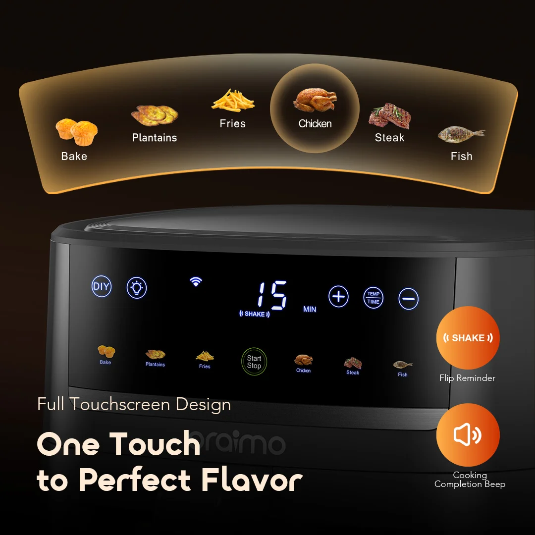 oraimo airfryer NutriFry S1 Ultra OAF-521A-7 full touchscreen