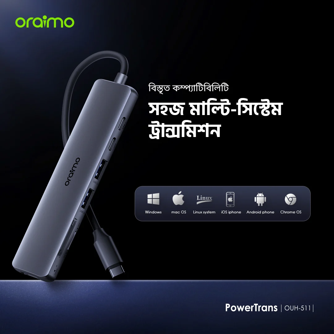 অ্যাডাপ্টার Adaptor PowerTrans OUH-511 বিস্তৃত কম্প্যাটিবিলিটি