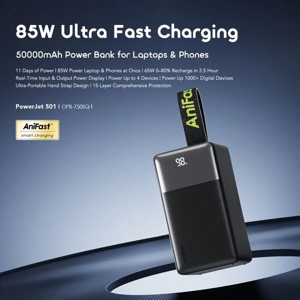 PowerJet 501 4-Device Charging Fully Charges Phone Up to 11 Time PowerJet 501 price in Bangladesh