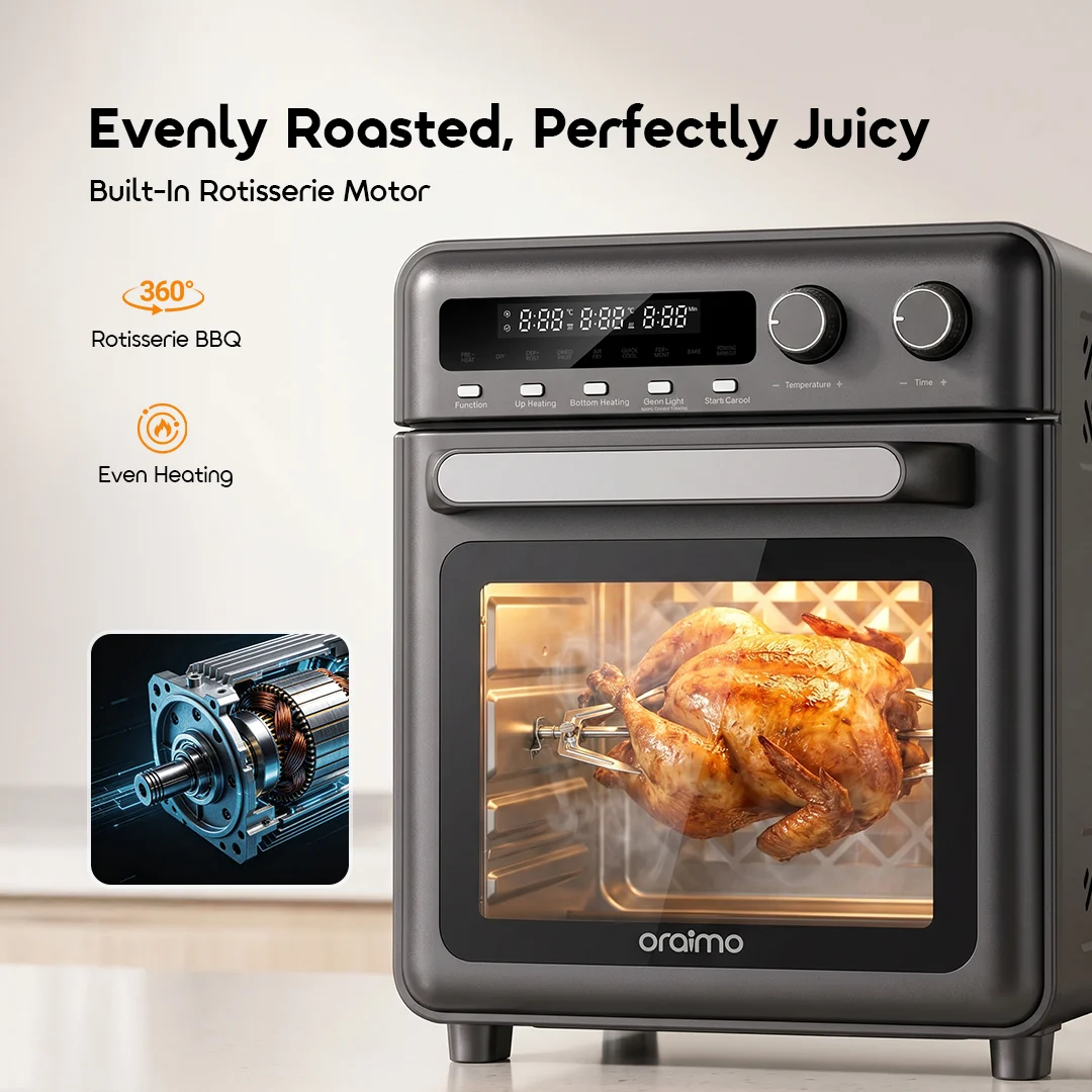 oraimo Air Oven BakeAir Pro OAO-561A 04 - Built-In Rotisserie Motor oraimo Air Oven BakeAir Pro OAO-561A 04 - Built-In Rotisserie Motor