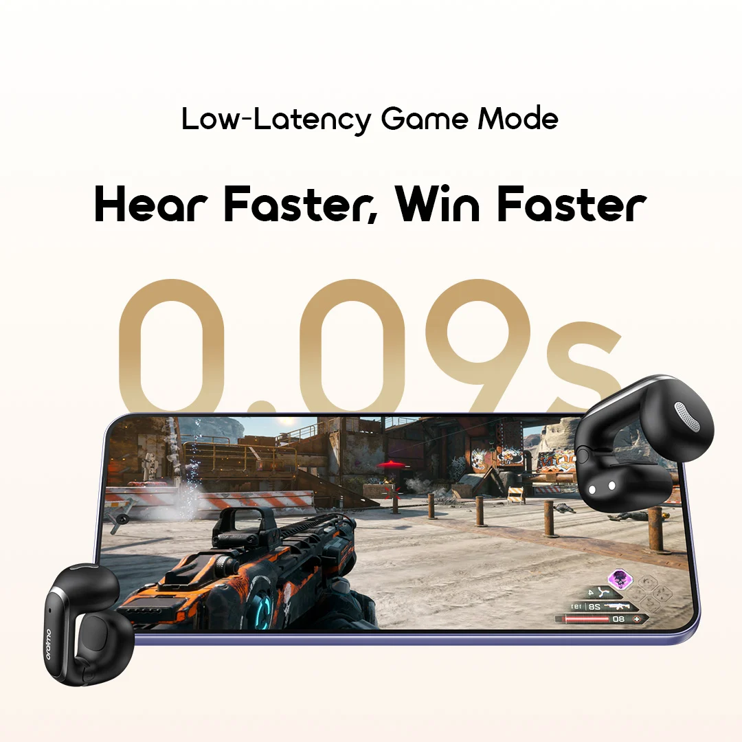 oraimo Open-Ear True Wireless Earbuds OpenSnap N2 OPN-374N 09 Low-Latency Game Mode Hear Faster Win Faster oraimo Open-Ear True Wireless Earbuds OpenSnap N2 OPN-374N 09 Low-Latency Game Mode Hear Faster Win Faster