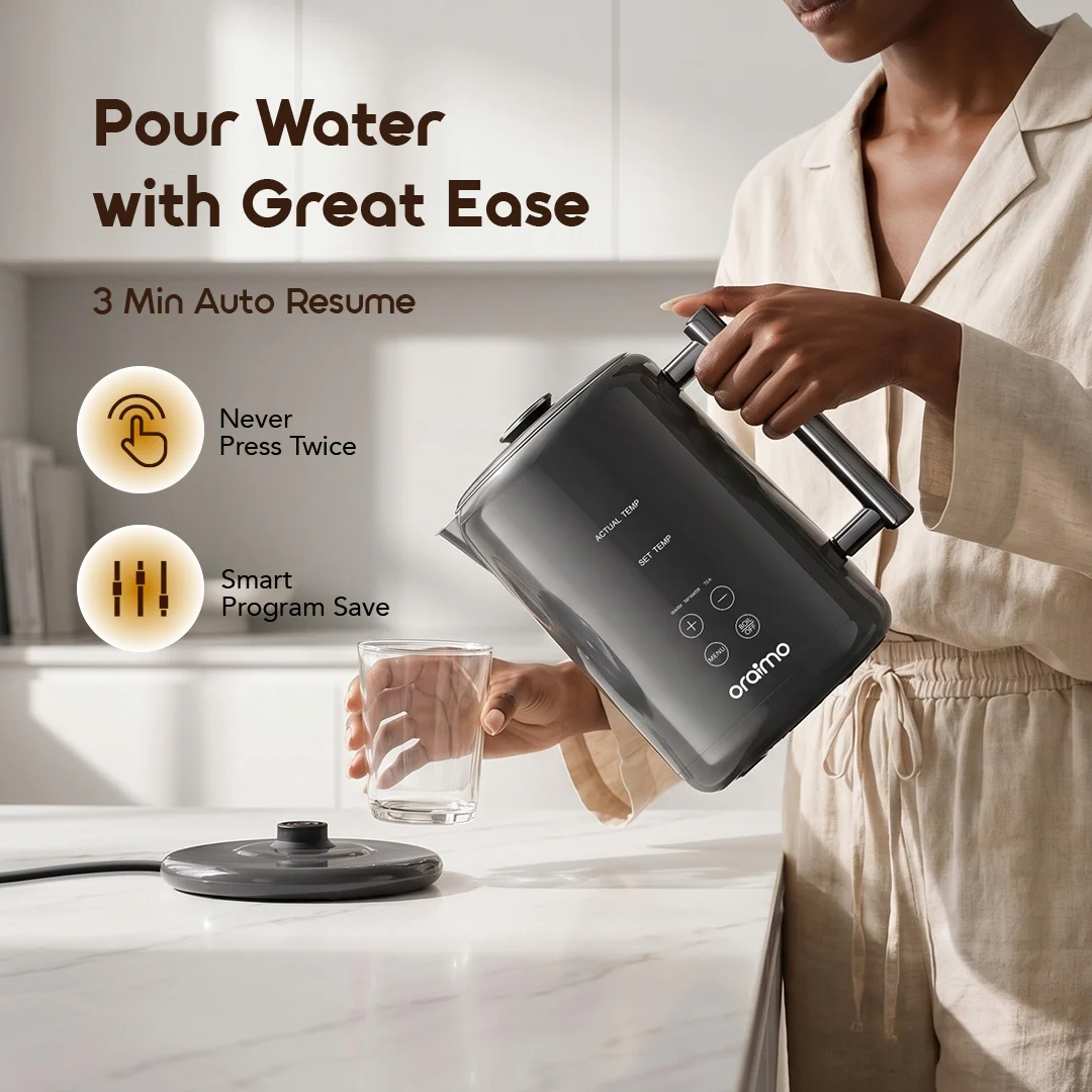 oraimo Electric Kettle FastBrew OEK-261A 07 - 3-Minute Pour Memory oraimo Electric Kettle FastBrew OEK-261A 07 - 3-Minute Pour Memory
