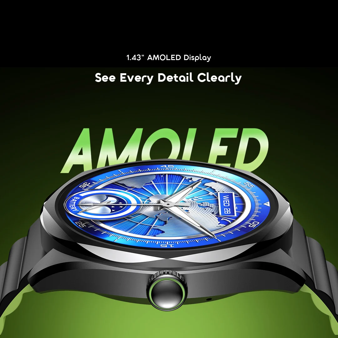 oraimo Smart Watch Watch Nova 2R OSW-834 03 1.43" AMOLED Display oraimo Smart Watch Watch Nova 2R OSW-834 03 1.43" AMOLED Display
