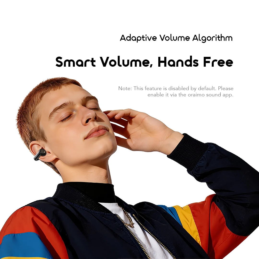 oraimo Open-Ear True Wireless Earbuds OpenSnap N2 OPN-374N 05 Adaptive Volume Algorithm Smart Volume Hands Free oraimo Open-Ear True Wireless Earbuds OpenSnap N2 OPN-374N 05 Adaptive Volume Algorithm Smart Volume Hands Free