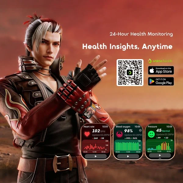 Watch 6 HAYATO X Free Fire 2.01" HD Screen Smart Watch price in Bangladesh
