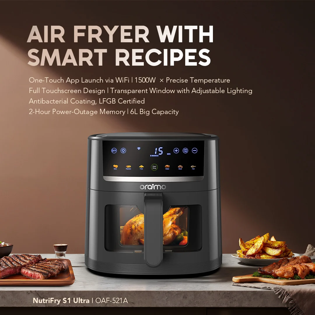 oraimo airfryer NutriFry S1 Ultra OAF-521A-1