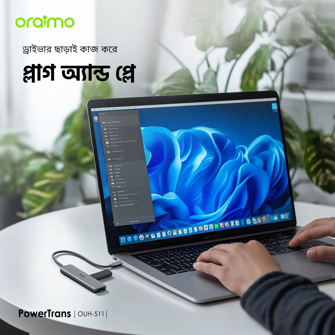 অ্যাডাপ্টার Adaptor PowerTrans OUH-511 ড্রাইভার ছাড়াই কাজ করে