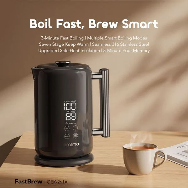 FastBrew Fast Smart 1.7L 316 Stainless Steel Electric Kettle price in Bangladesh