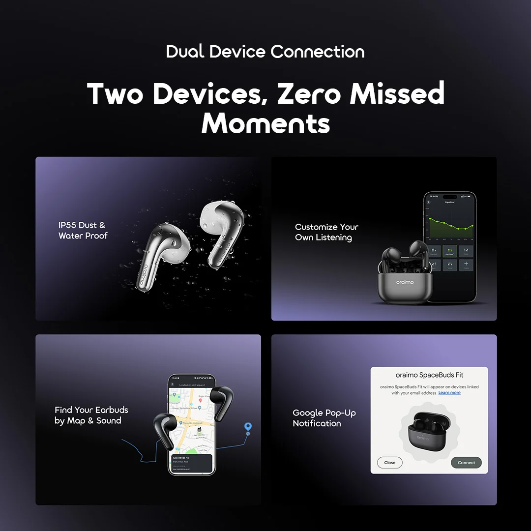 oraimo spacebuds fit true wireless earbuds africa OTW-627S 11 secondary features oraimo spacebuds fit true wireless earbuds africa OTW-627S 11 secondary features