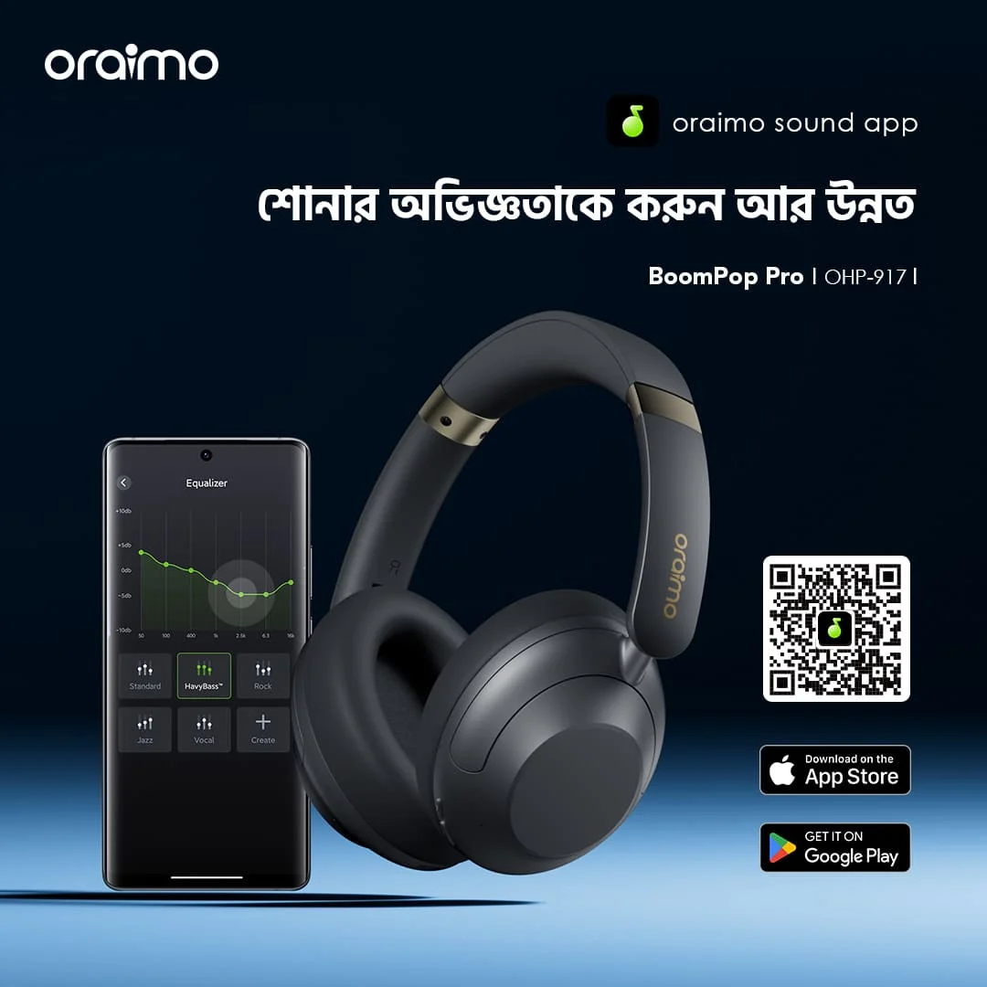 Oraimo Headphone BoomPopPro OHP-917-bd-Customize Your Listening Oraimo Headphone BoomPopPro OHP-917-bd-Customize Your Listening