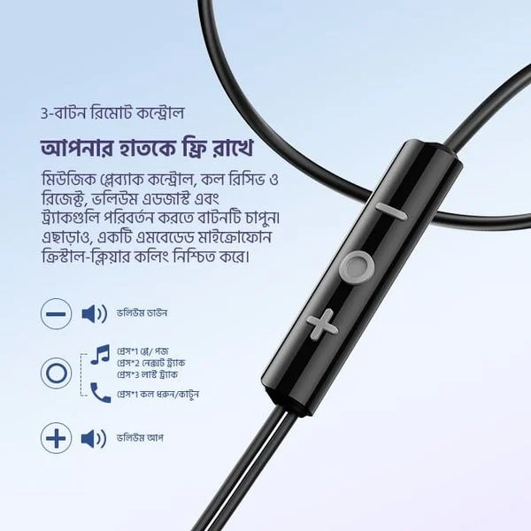 Halo Airy Type-C Half In-ear Wired Headphones price in Bangladesh