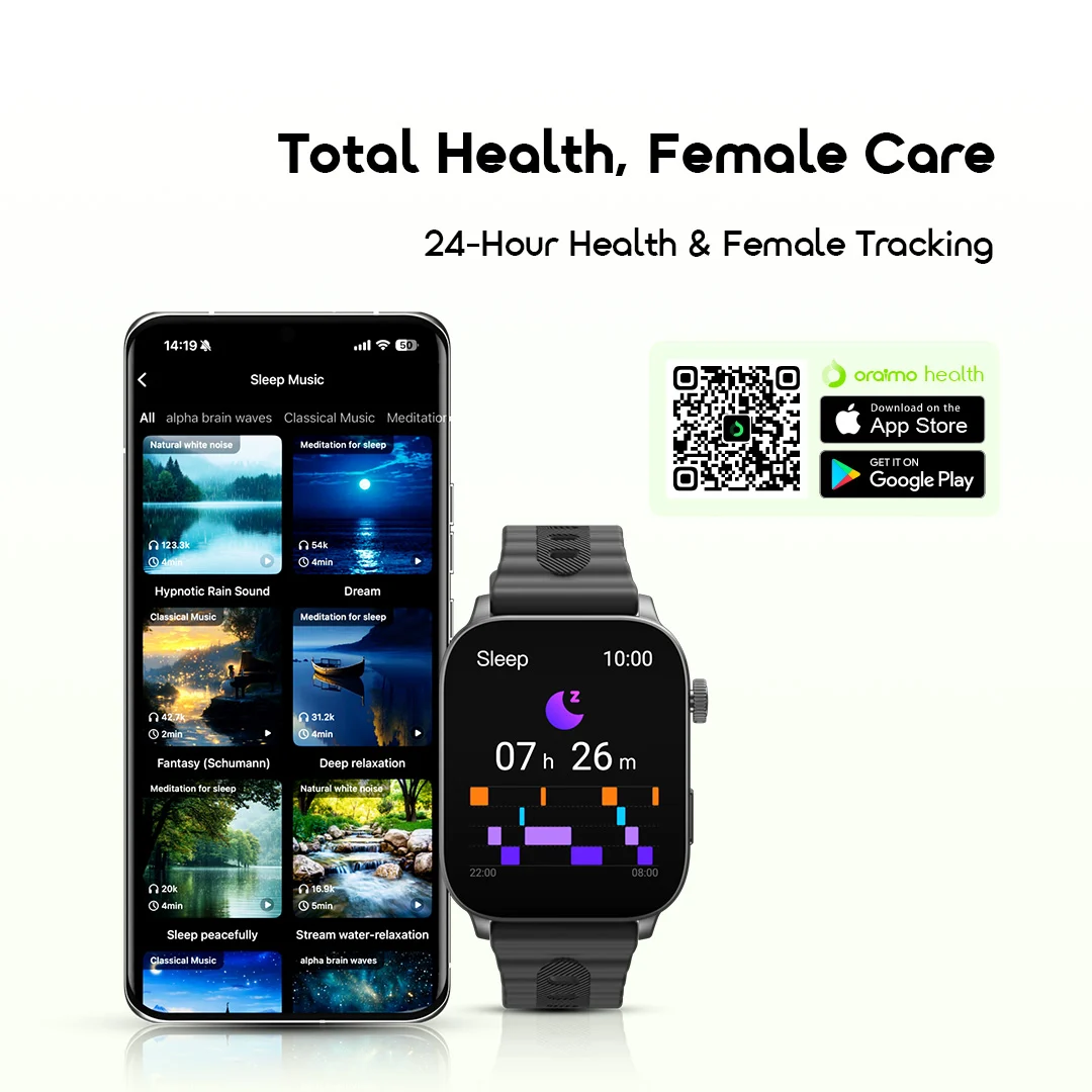 oraimo Smart Watch Watch Nova 2 Air OSW-814S 06 24-Hour Health & Female Tracking oraimo Smart Watch Watch Nova 2 Air OSW-814S 06 24-Hour Health & Female Tracking