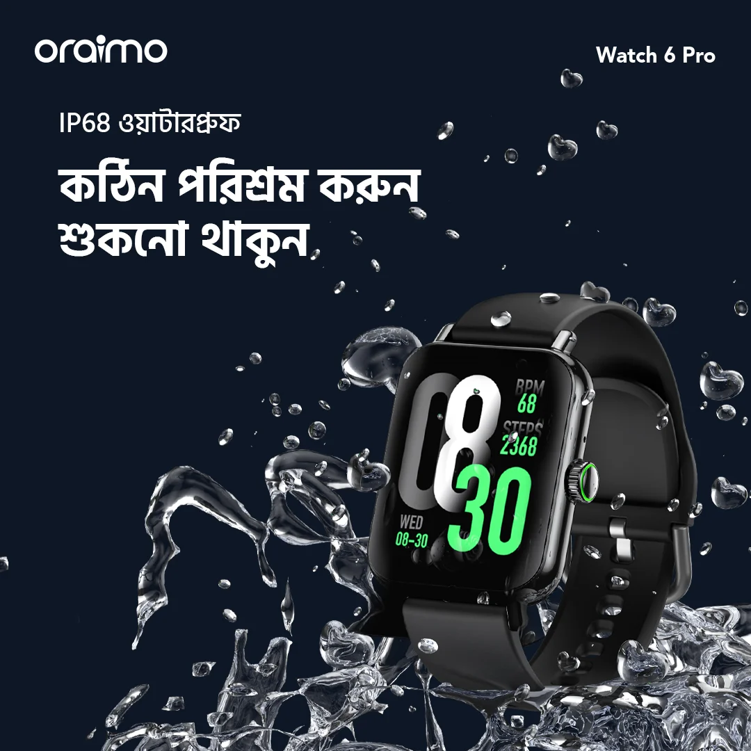 oraimo-Smart-Watch-Watch-6-Pro-OSW-807S-8-Blood Oxygen & Heart Rate Monitor oraimo-Smart-Watch-Watch-6-Pro-OSW-807S-8-Blood Oxygen & Heart Rate Monitor