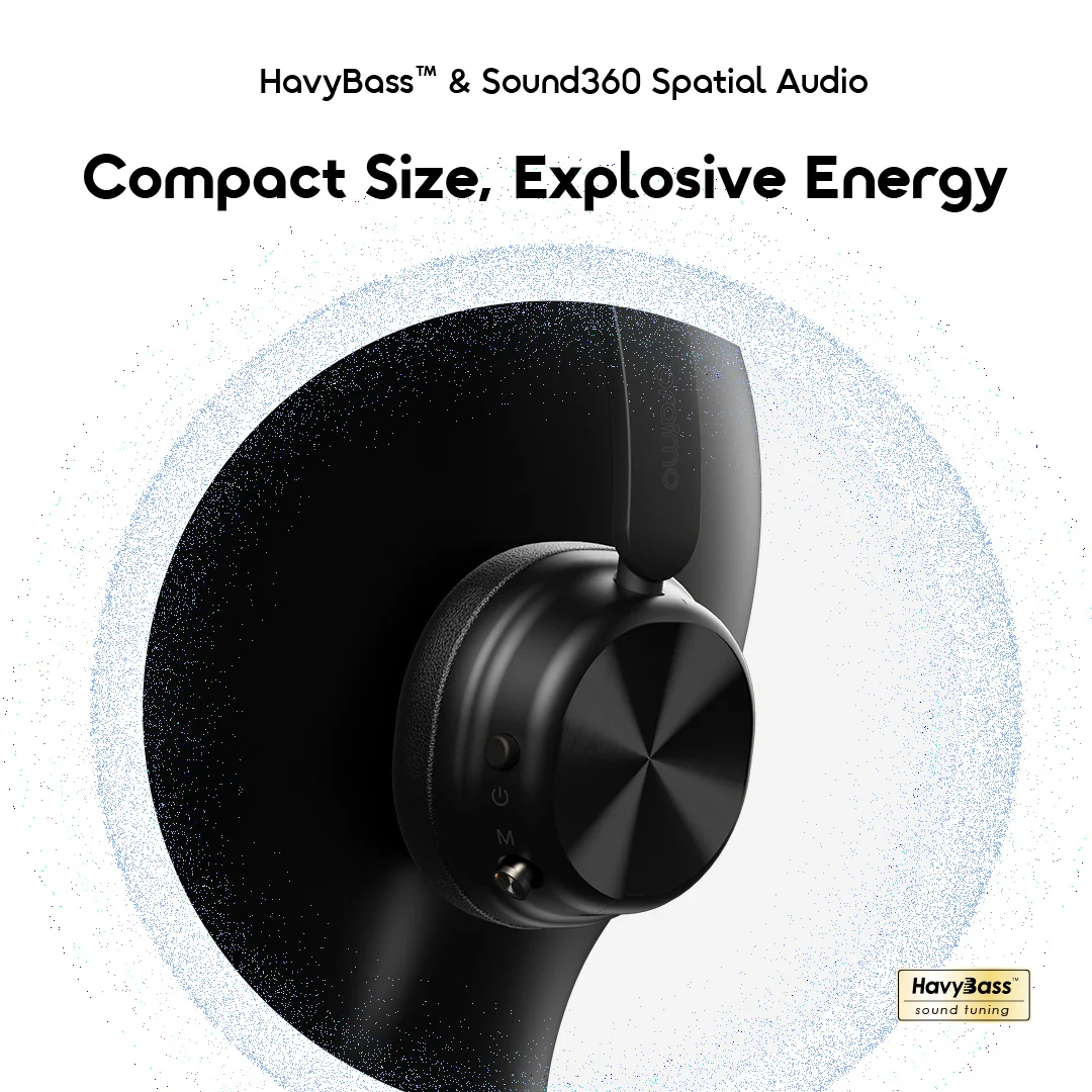 oraimo Headphone BoomPop Air OHP-316 06 HavyBass & Sound360 Spatial Audio