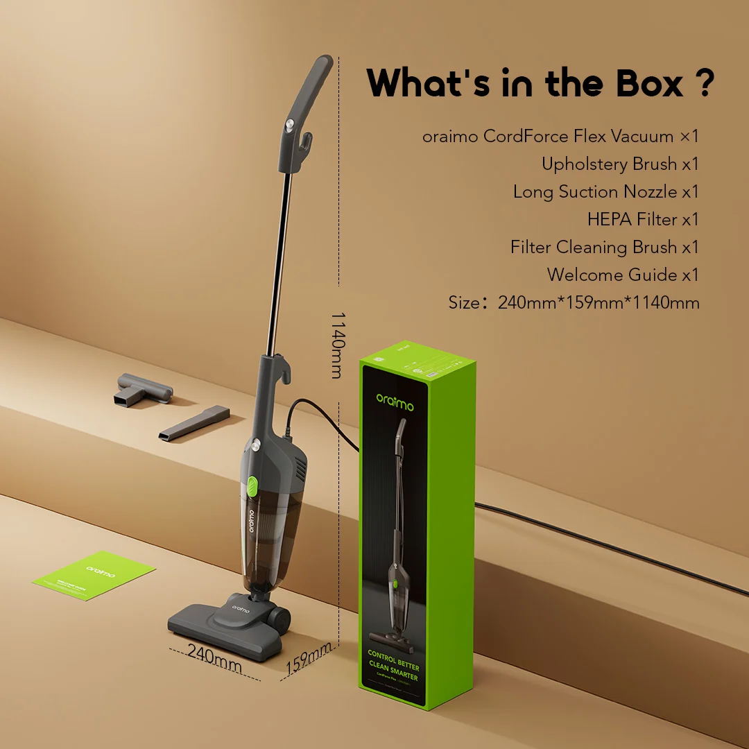 oraimo Corded Stick Vacuum CordForce Flex OSV 252A Inbox 8 oraimo Corded Stick Vacuum CordForce Flex OSV 252A Inbox 8