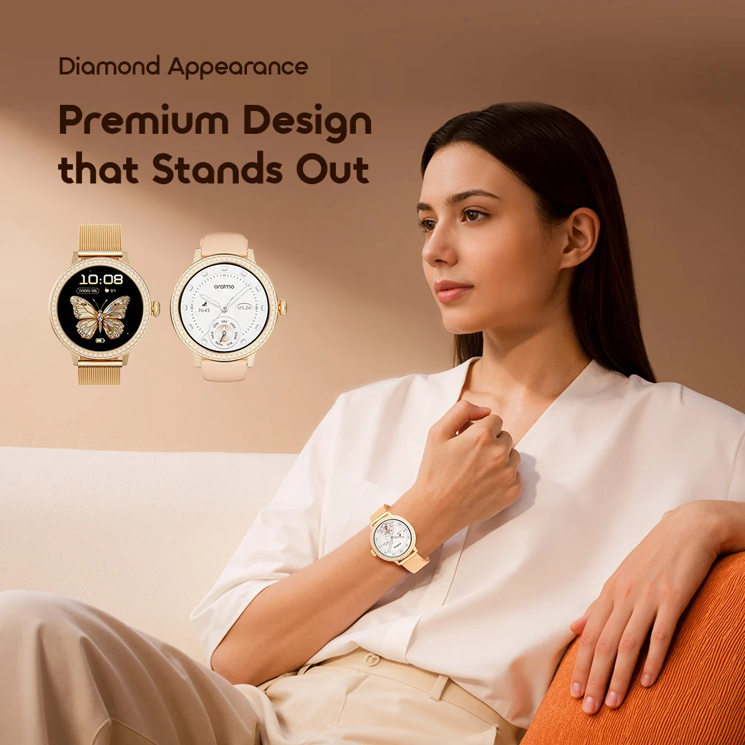 oraimo Smart Watch Watch Muse 2 OSW-833N 3 Diamond Appearance Premium Design that Stands Out oraimo Smart Watch Watch Muse 2 OSW-833N 3 Diamond Appearance Premium Design that Stands Out