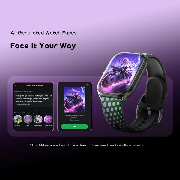 Watch 6 MOCO X Free Fire 2.01" HD Screen Smart Watch price in Bangladesh