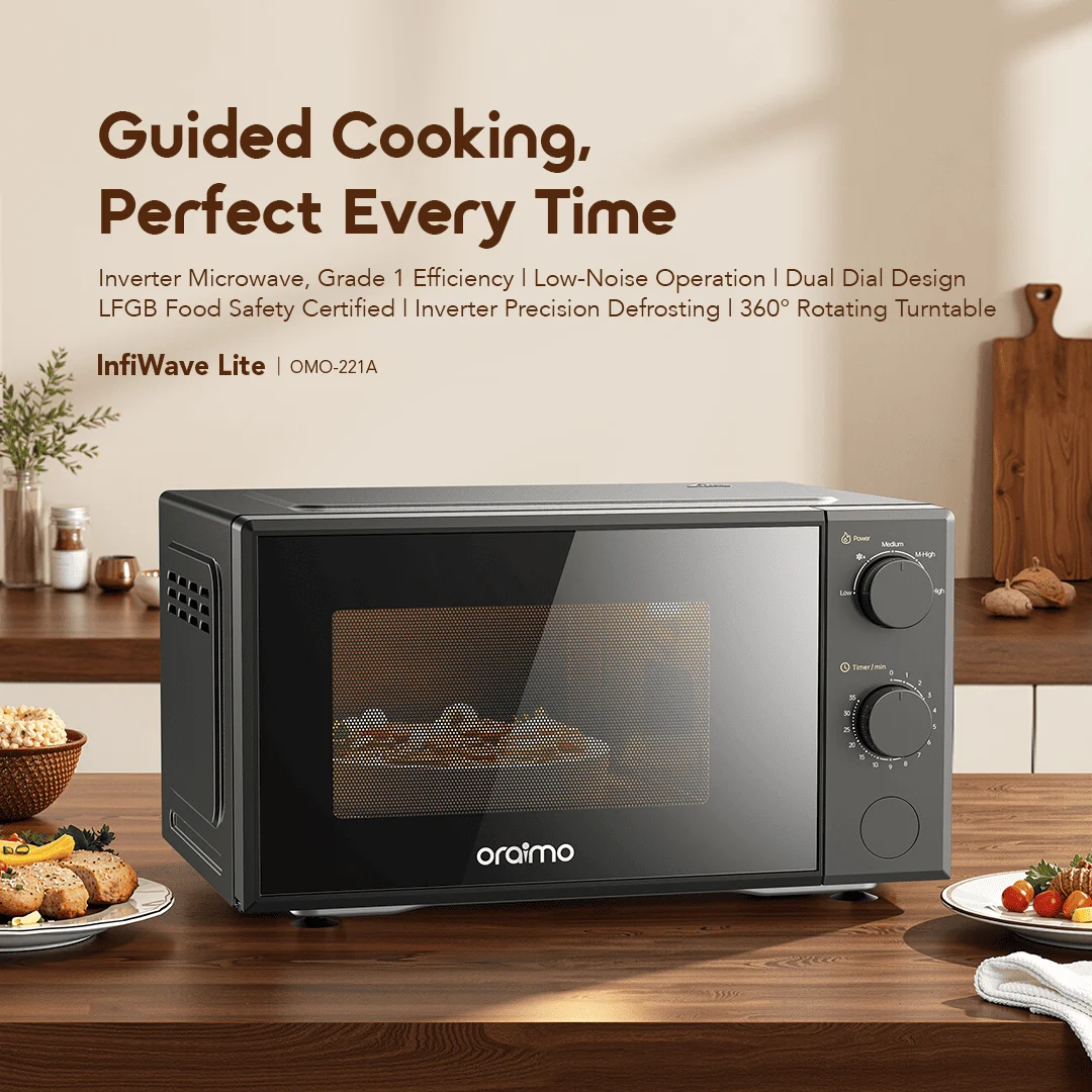 oraimo-Microwave-Oven-InfiWave-Lite-OMO-221A-1 Inverter Microwave, Grade 1 Efficiency oraimo-Microwave-Oven-InfiWave-Lite-OMO-221A-1 Inverter Microwave, Grade 1 Efficiency