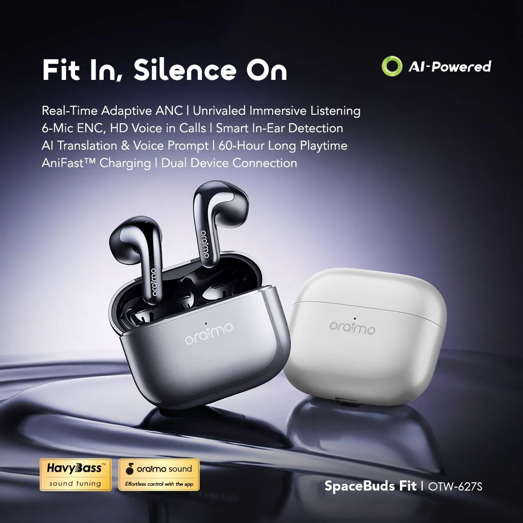 oraimo spacebuds fit true wireless earbuds africa OTW-627S 01 fit in silence on oraimo spacebuds fit true wireless earbuds africa OTW-627S 01 fit in silence on