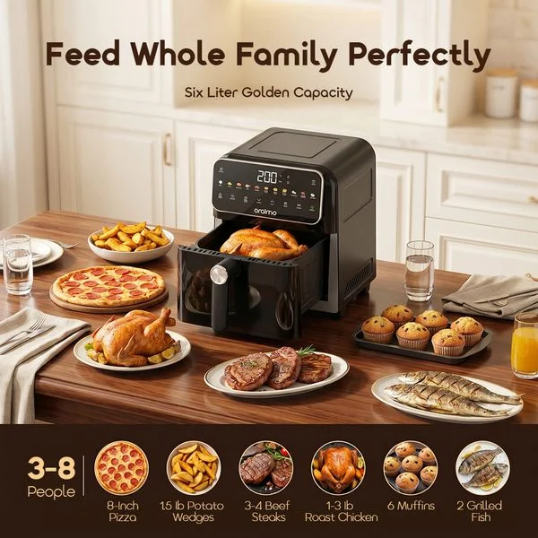 NutriFry S1 6L 1500W 230°C High-Temp Air Fryer price in Bangladesh