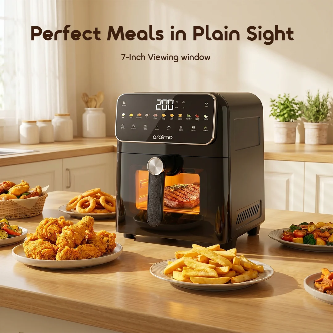 oraimo Air Fryer NutriFry S1 OAF-261A-07 7-Inch Viewing Window oraimo Air Fryer NutriFry S1 OAF-261A-07 7-Inch Viewing Window