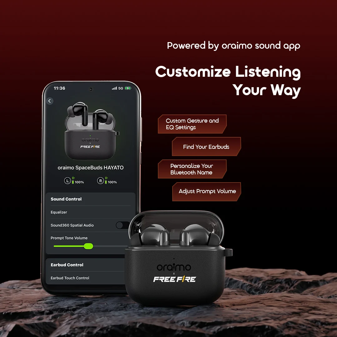 oraimo True Wireless Earbuds SpaceBuds HAYATO OTW-325 10 Oraimo Sound App oraimo True Wireless Earbuds SpaceBuds HAYATO OTW-325 10 Oraimo Sound App