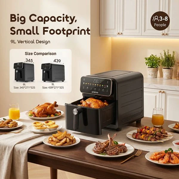 Intellifry 9L 230°C Dual Side Flip Free Air Fryer price in Bangladesh