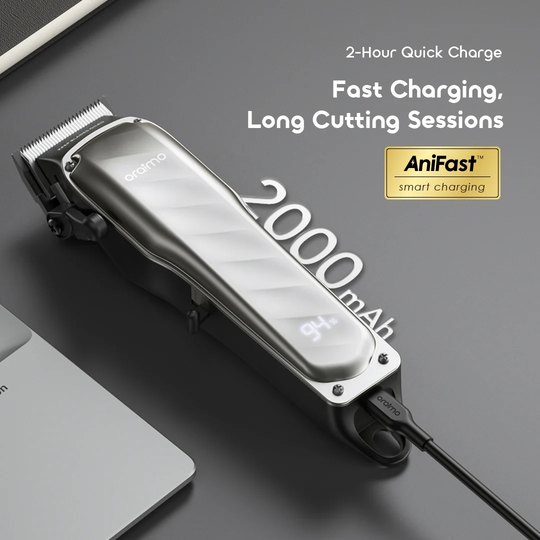 oraimo Hair Clipper EasyCut 2 OCL-233N 06 2-Hour Quick Charge oraimo Hair Clipper EasyCut 2 OCL-233N 06 2-Hour Quick Charge
