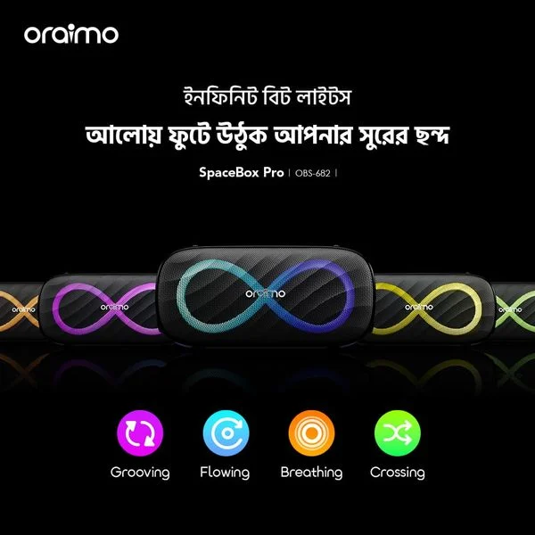 SpaceBox Pro 80W Karaoke-Support Wireless Speaker price in Bangladesh