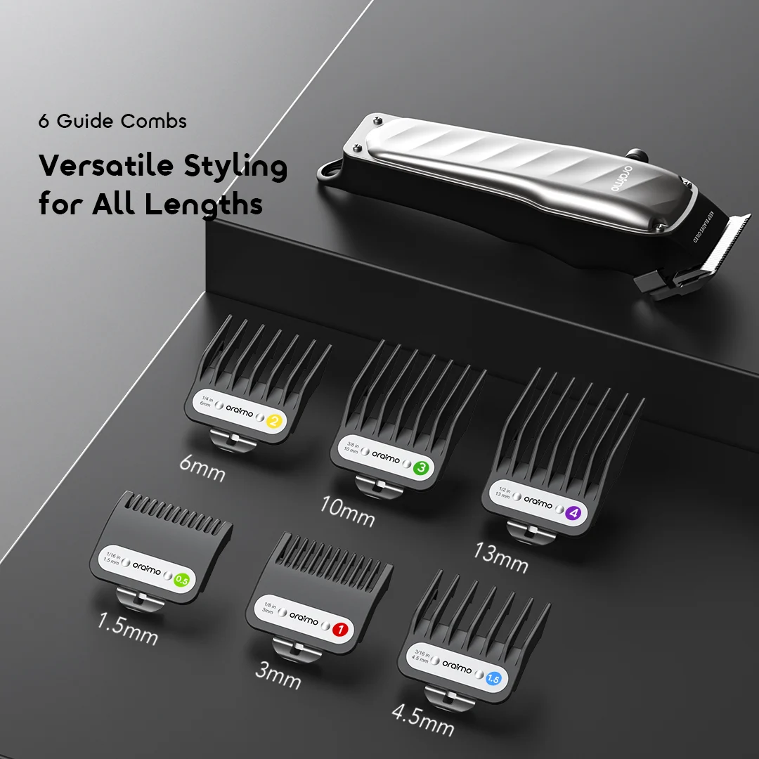 oraimo Hair Clipper EasyCut 2 OCL-233N 07 6 Guide Combs oraimo Hair Clipper EasyCut 2 OCL-233N 07 6 Guide Combs