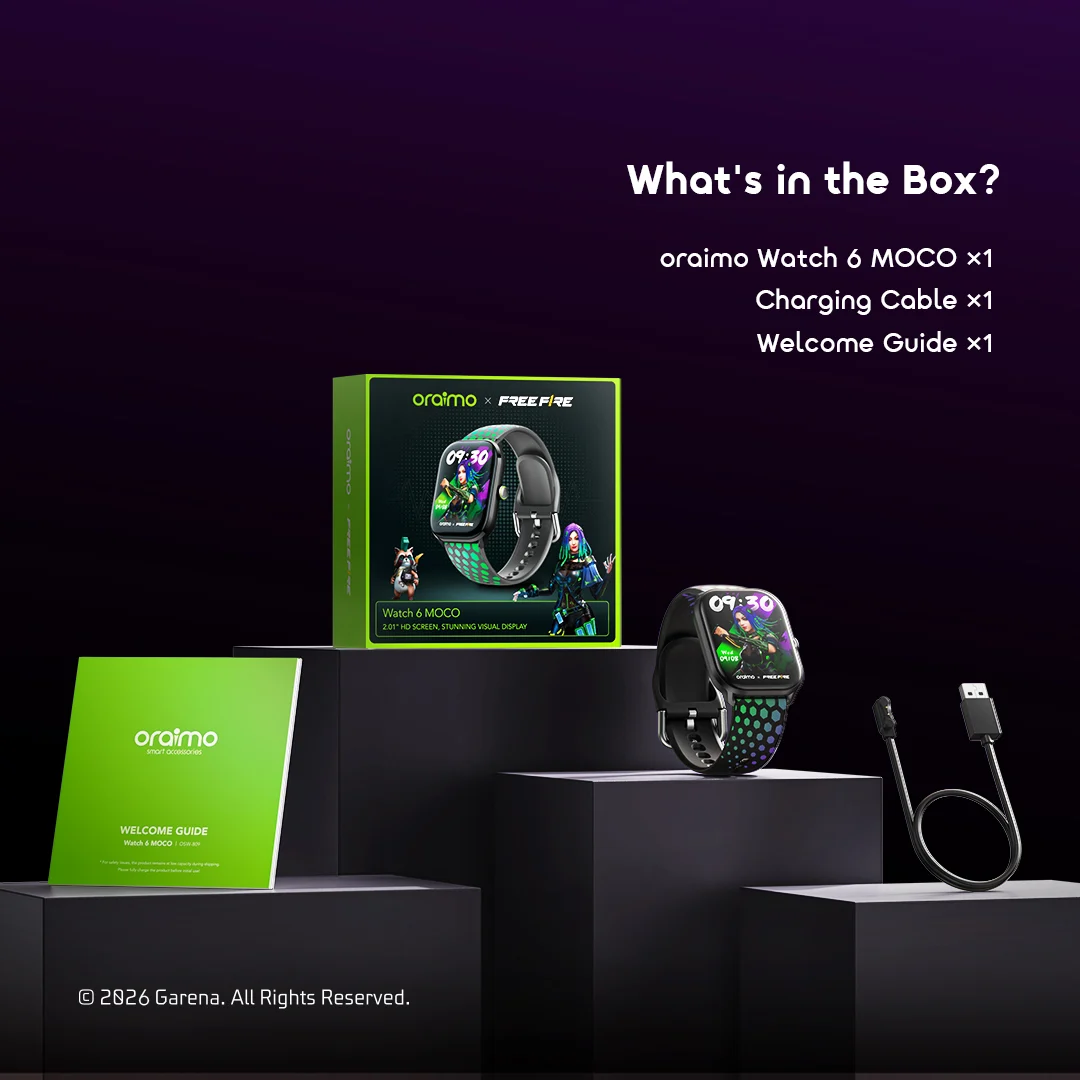 oraimo Smart Watch Watch 6 MOCO OSW-809 12 What's in the Box? oraimo Smart Watch Watch 6 MOCO OSW-809 12 What's in the Box?