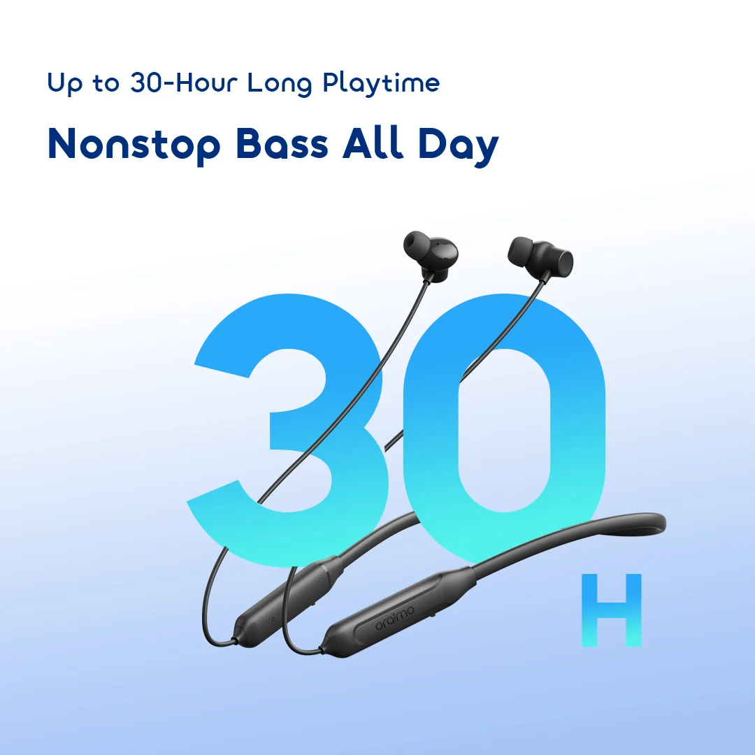 oraimo Earphone Necklace Neo OEB-310 03 Up to 30-Hour Long Playtime oraimo Earphone Necklace Neo OEB-310 03 Up to 30-Hour Long Playtime