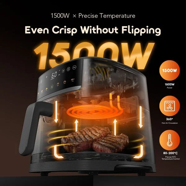 NutriFry S1 Ultra 1500W 6L Full Touchscreen Air fryer price in Bangladesh