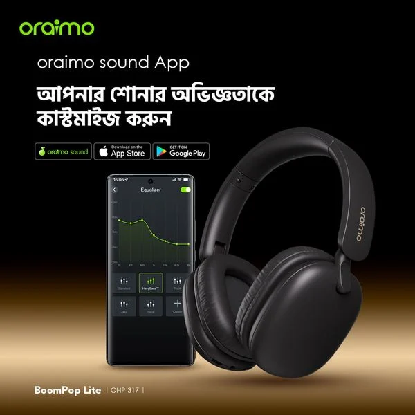 BoomPop Lite ENC Over-Ear Wireless Headphones price in Bangladesh