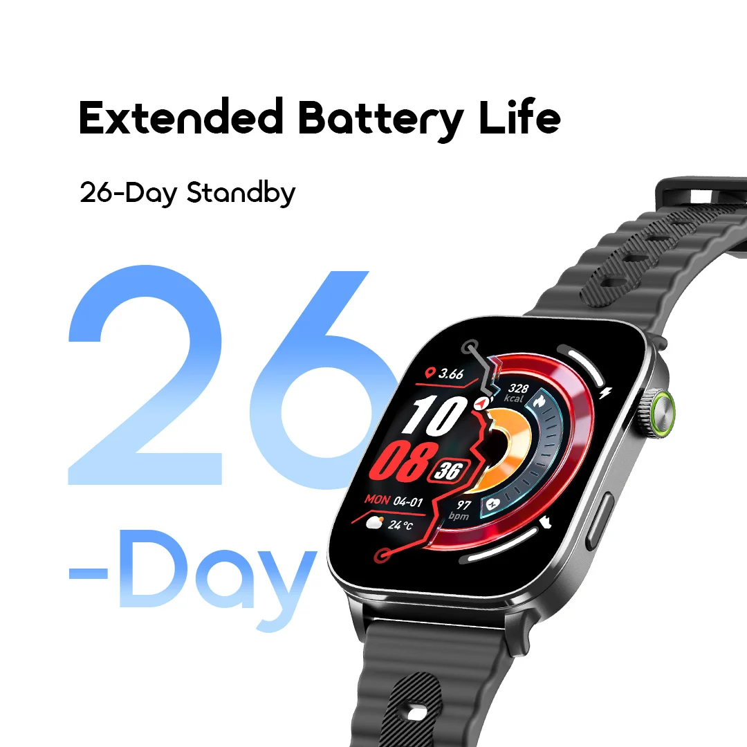oraimo Smart Watch Watch Nova 2 Air OSW-814S 04 26-Day Standby Extended Battery Life oraimo Smart Watch Watch Nova 2 Air OSW-814S 04 26-Day Standby Extended Battery Life