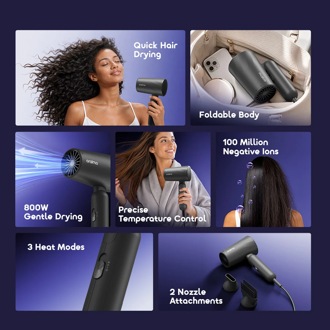 oraimo swiftdry 2 hair dryer ng OHD 210N 02 all features overview oraimo swiftdry 2 hair dryer ng OHD 210N 02 all features overview