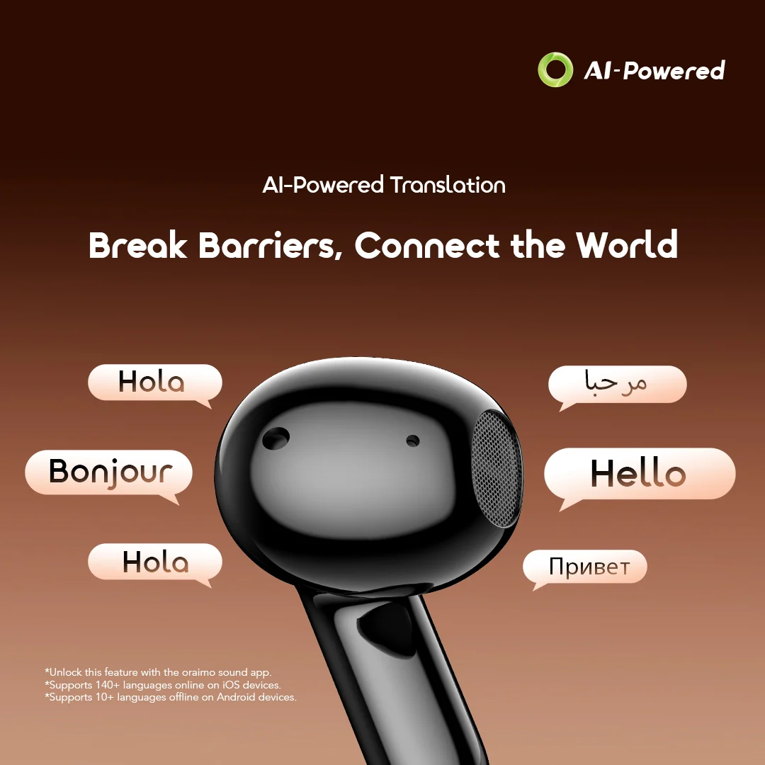 oraimo true wireless earbuds SpaceBuds Air 2 OTW-325S 04 ai powered translation oraimo true wireless earbuds SpaceBuds Air 2 OTW-325S 04 ai powered translation