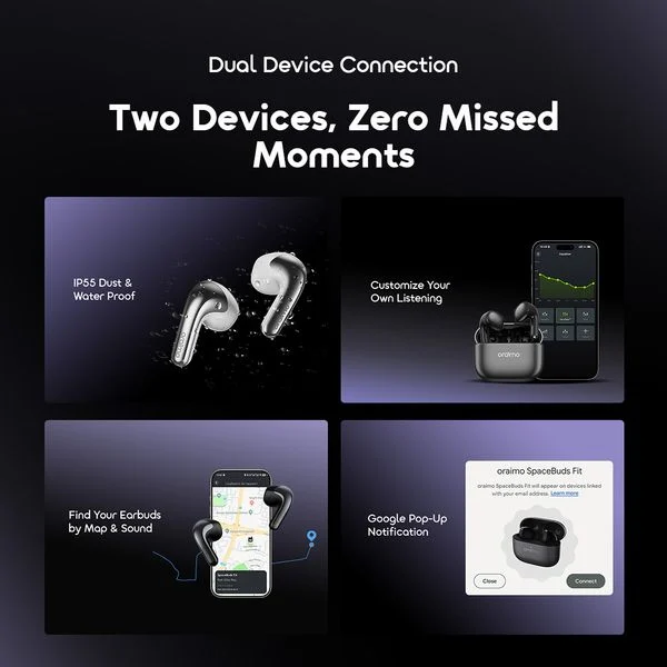 SpaceBuds Fit ANC Immersive 6 Mic Wireless Earbuds price in Bangladesh
