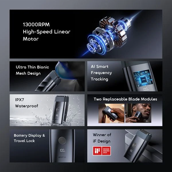 MasterShave Pro 13000RPM High-Speed Waterproof Electric Shaver price in Bangladesh
