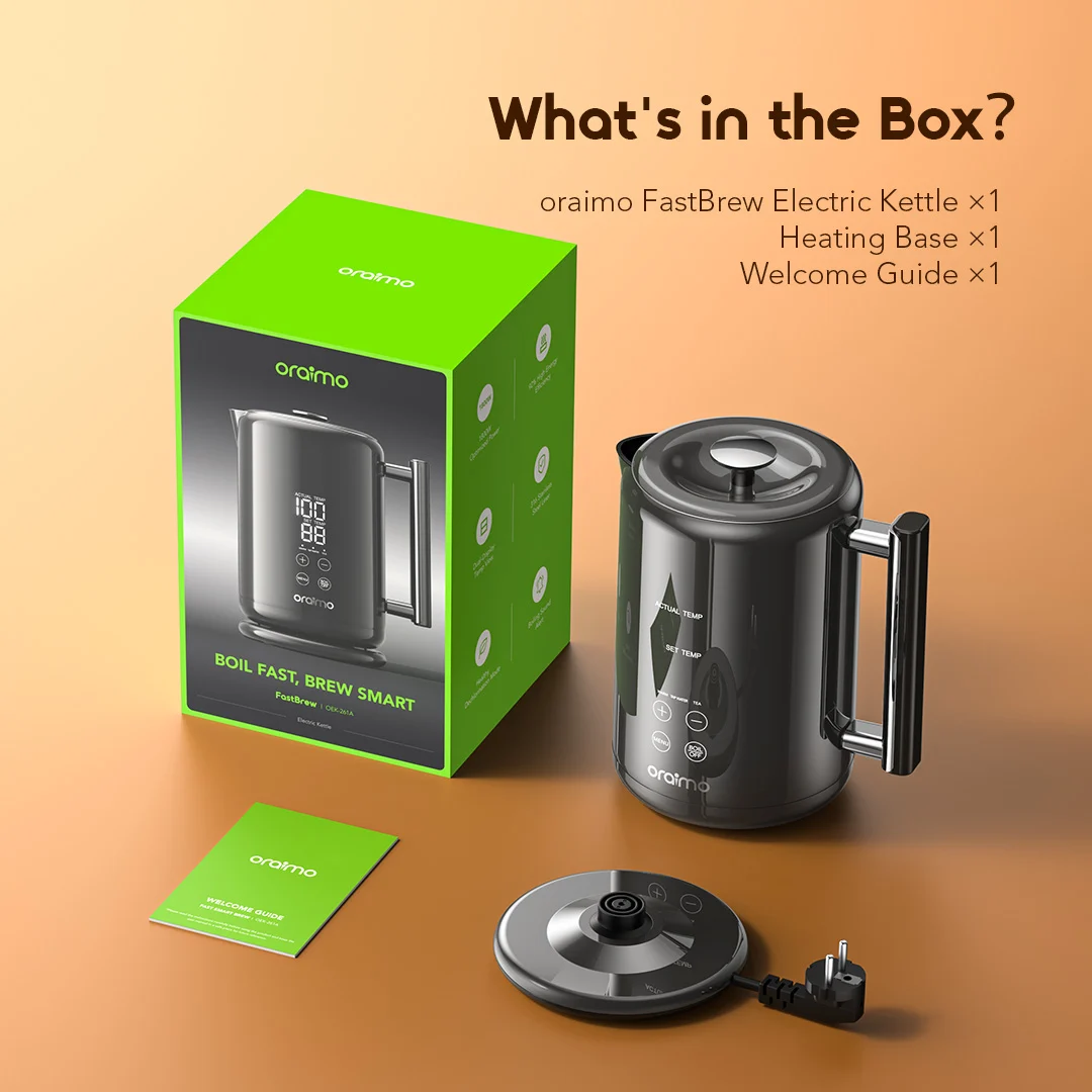oraimo Electric Kettle FastBrew OEK-261A 09 - What's in the Box oraimo Electric Kettle FastBrew OEK-261A 09 - What's in the Box