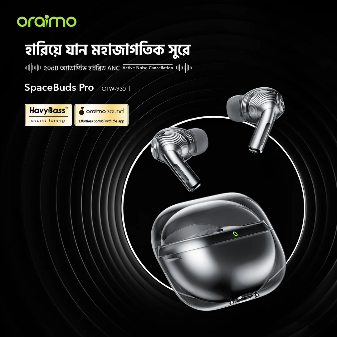 ট্রু ওয়্যারলেস ইয়ারবাডস SpaceBuds Pro OTW-930