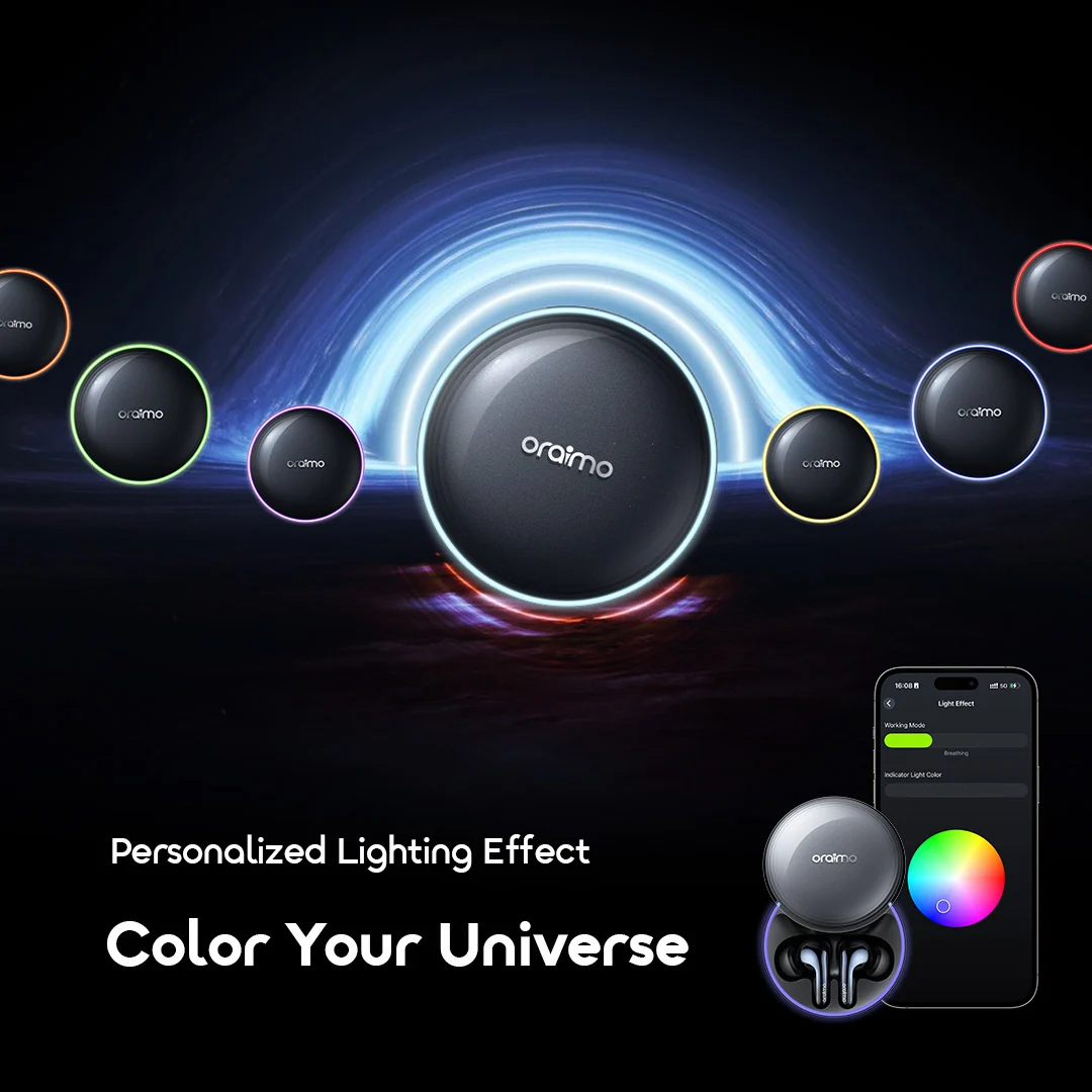oraimo True Wireless Earbuds SpaceBuds2 OTW 631 9 Lighting Effect A