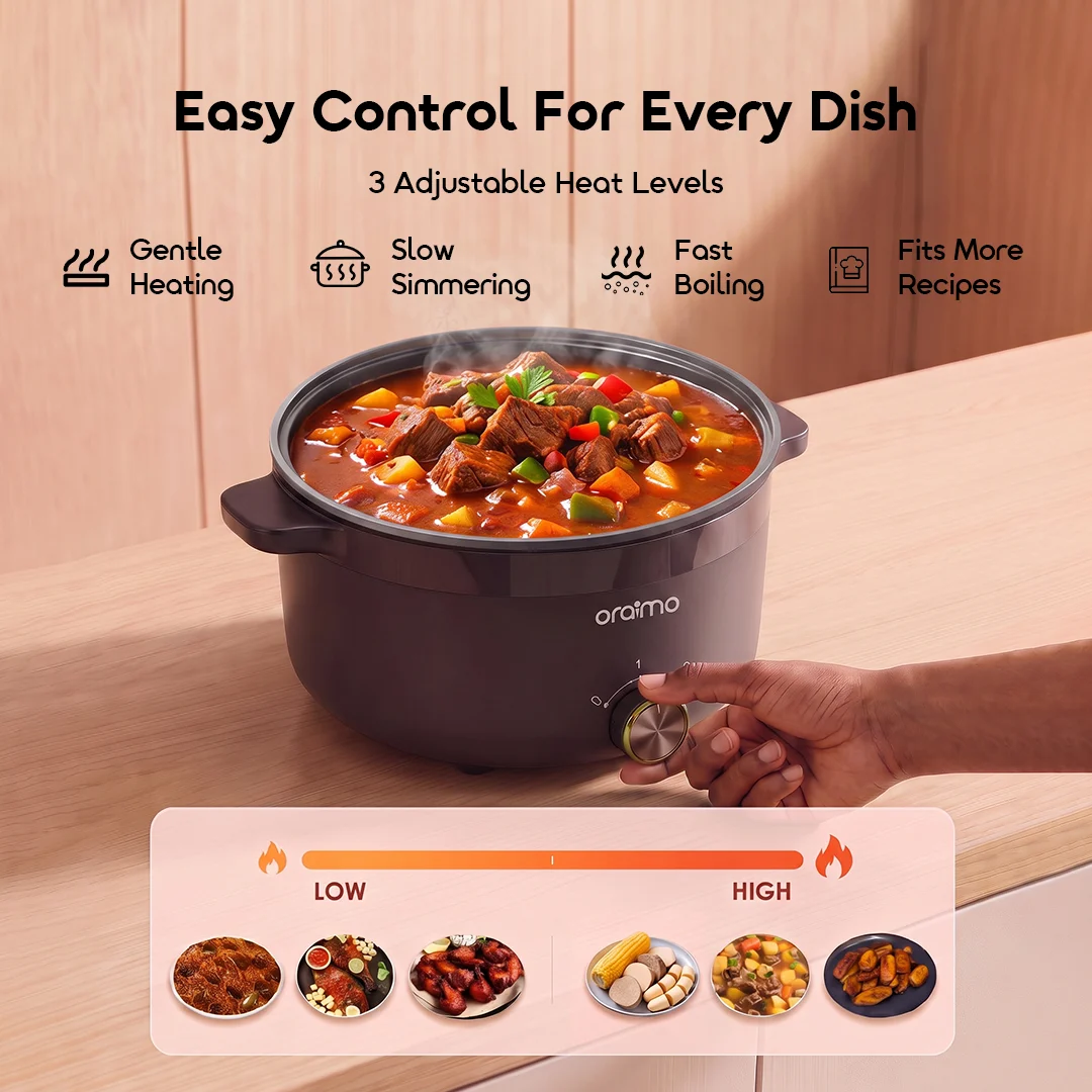oraimo multipot multi functional electric hotpot africa OEH 261A 07 easy control every dish oraimo multipot multi functional electric hotpot africa OEH 261A 07 easy control every dish