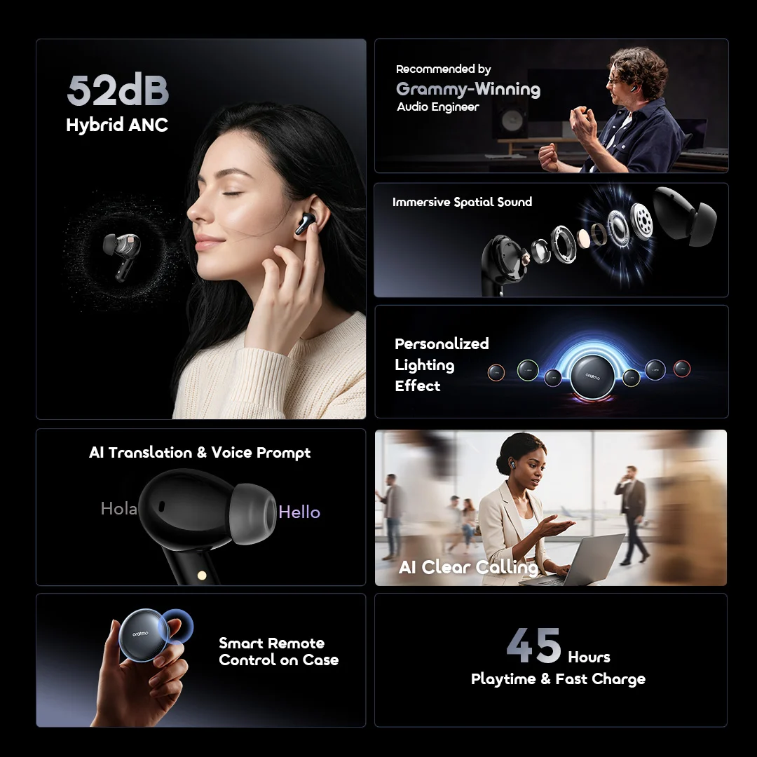 oraimo True Wireless Earbuds SpaceBuds2 OTW 631 2 Features A