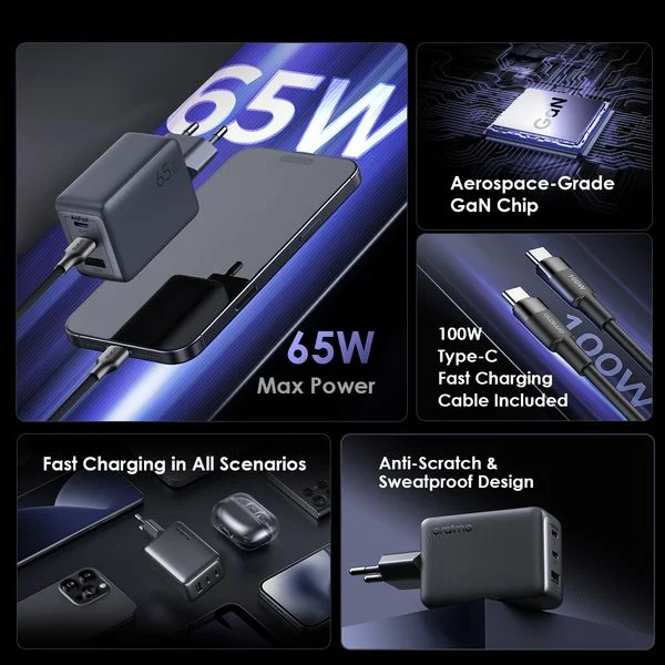 HyperGaN 65 65W Wall Charger Kit price in Bangladesh