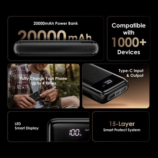 Traveler 12 Byte 20000mAh 12W Power Bank price in Bangladesh