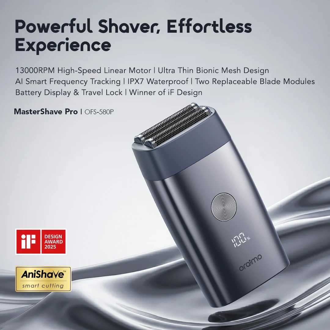 oraimo foil shaver africa OFS-580P 02 fast shaving ultimate comfort